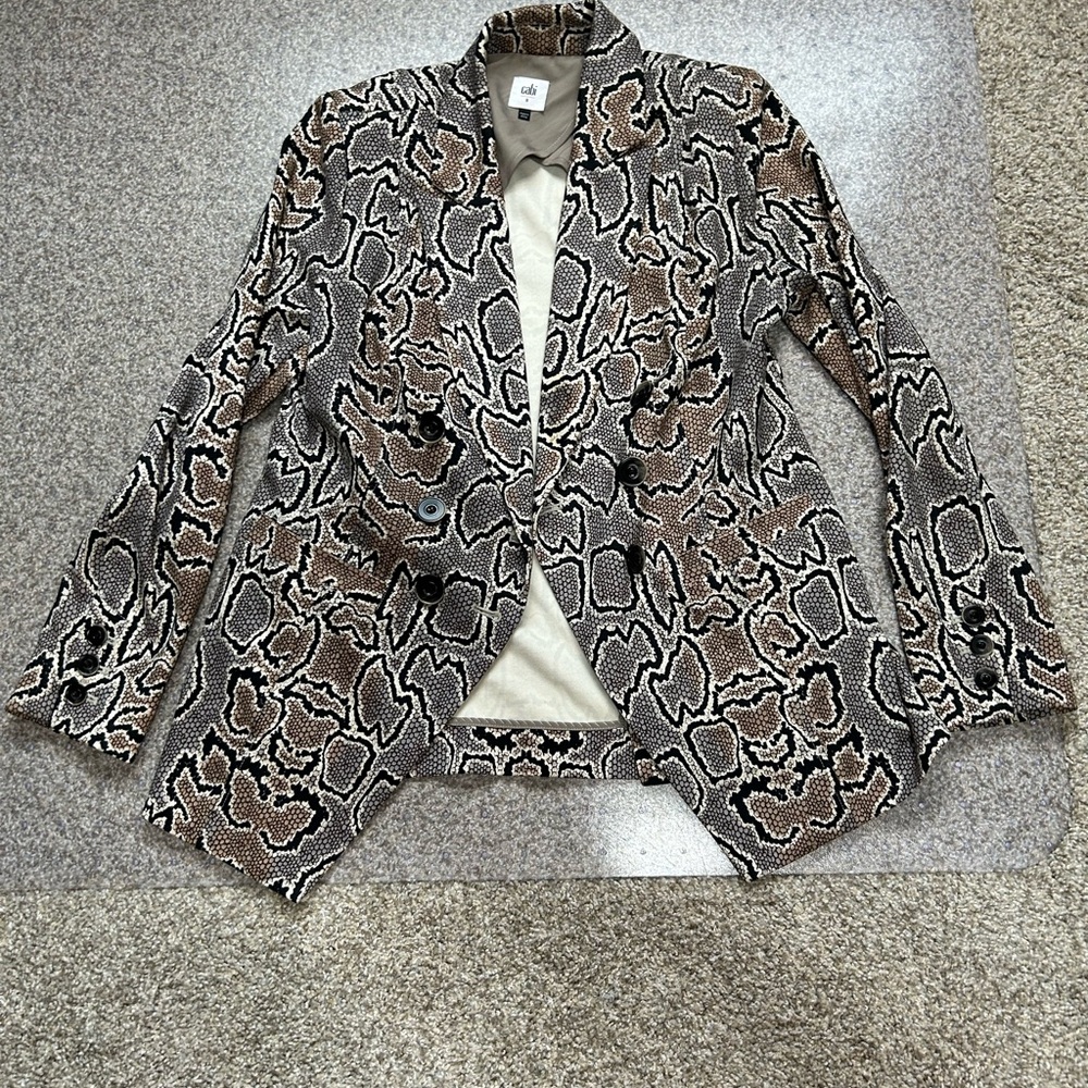 Cabi King Cobra Jacket Python Snake Print Blazer … - image 2